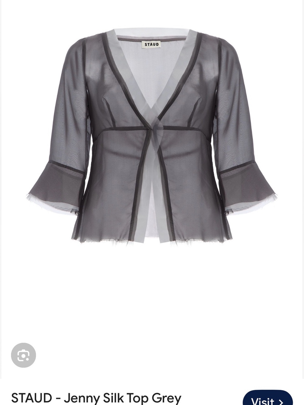 ISO Staud Jenny Silk Top M or L